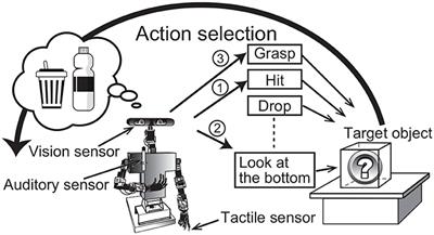 Multimodal Hierarchical Dirichlet Process-Based Active Perception by a Robot